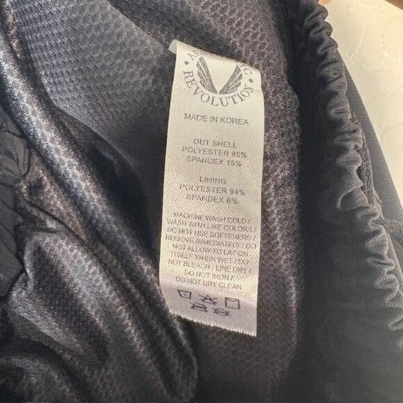 ASRV Shorts Mens Medium Black Tetra Training Gym Athletic Lined Zip Pockets - Picture 6 of 9